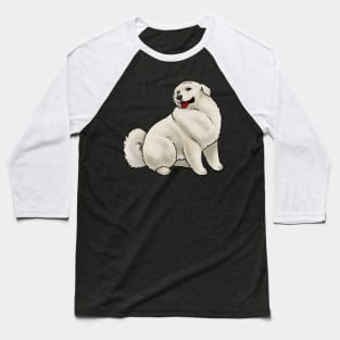 Dog - Pyrenean Mountain Dog - Tan Baseball T-Shirt